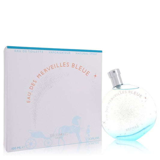 HERMES Eau Des Merveilles Bleue Eau De Toilette Spray By Hermes 3.4 oz Eau De Toilette Spray