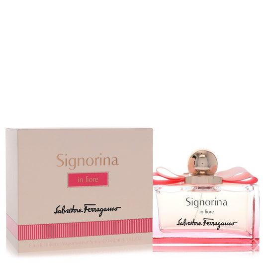 SALVATORE FERRAGAMO Signorina In Fiore Eau De Toilette Spray By Salvatore Ferragamo 3.4 oz Eau De Toilette Spray