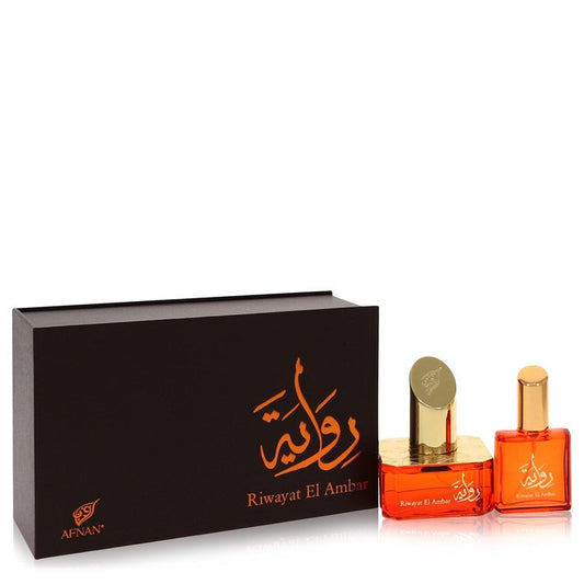 AFNAN Riwayat El Ambar Eau De Parfum Spray + Free .67 oz Travel EDP Spray By Afnan 1.7 oz Eau De Parfum Spray + Free .67 oz Travel EDP Spray