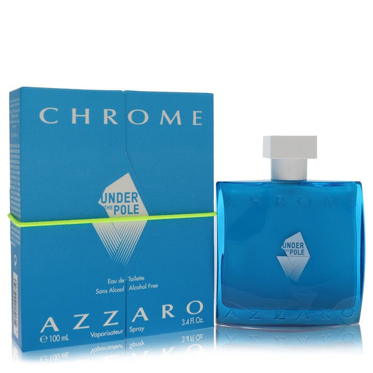 AZZARO Chrome Under The Pole Eau De Toilette Spray (Alcohol Free) By Azzaro 3.4 oz Eau De Toilette Spray
