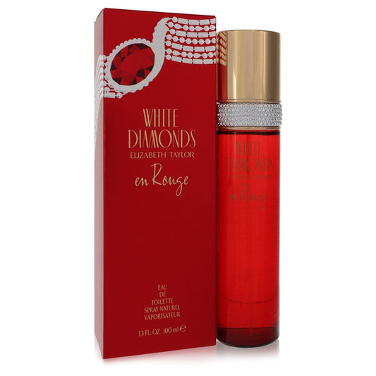 ELIZABETH TAYLOR White Diamonds En Rouge Eau De Toilette Spray By Elizabeth Taylor 3.3 oz Eau De Toilette Spray