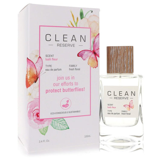 CLEAN Clean Reserve Lush Fleur Eau De Parfum Spray (Butterfly Edition) By Clean 3.4 oz Eau De Parfum Spray