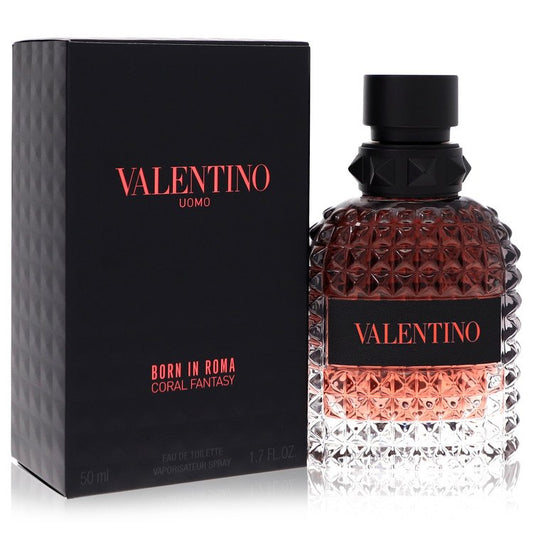 VALENTINO Valentino Uomo Born In Roma Coral Fantasy Eau De Toilette Spray By Valentino 1.7 oz Eau De Toilette Spray