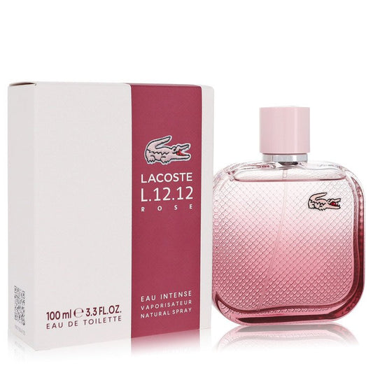 LACOSTE Lacoste Eau De Lacoste L.12.12 Rose Eau Intense Eau De Toilette Spray By Lacoste 3.3 oz Eau De Toilette Spray