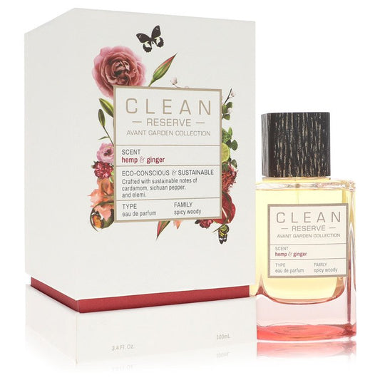CLEAN Clean Reserve Hemp & Ginger Eau De Parfum Spray (Unisex) By Clean 3.4 oz Eau De Parfum Spray