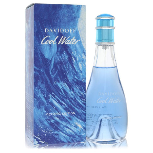 DAVIDOFF Cool Water Oceanic Edition Eau De Toilette Spray By Davidoff 3.3 oz Eau De Toilette Spray