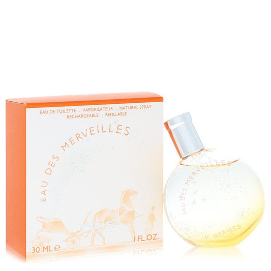 HERMES Eau Des Merveilles Eau De Toilette Refillable Spray By Hermes 1 oz Eau De Toilette Refillable Spray