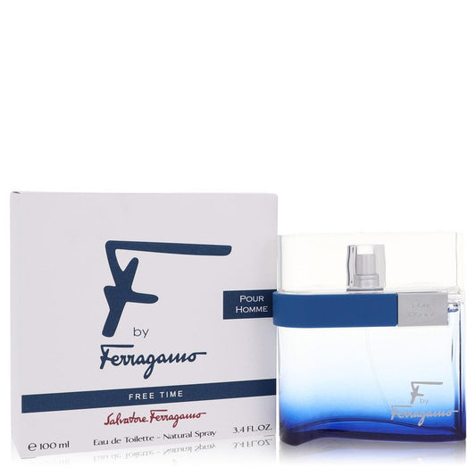 SALVATORE FERRAGAMO F Free Time Eau De Toilette Spray By Salvatore Ferragamo 3.4 oz Eau De Toilette Spray