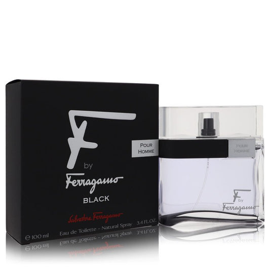 SALVATORE FERRAGAMO F Black Eau De Toilette Spray By Salvatore Ferragamo 1.7 oz Eau De Toilette Spray