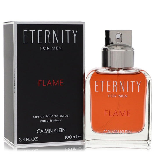 Eternity Flame Eau De Toilette Spray By Calvin Klein - 3.4 oz Eau De Toilette Spray