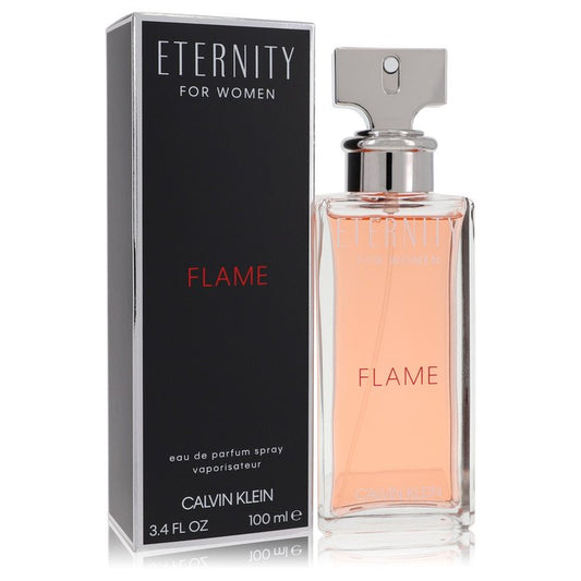 Eternity Flame Eau De Parfum Spray By Calvin Klein - 3.4 oz Eau De Parfum Spray