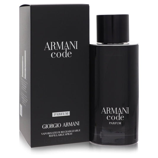Armani Code Parfum Spray Relillable By Giorgio Armani - 4.2 oz Parfum Spray Relillable