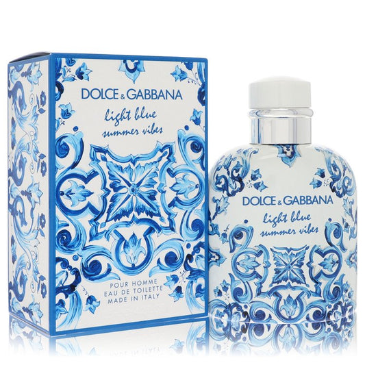 Light Blue Summer Vibes Eau De Toilette Spray By Dolce & Gabbana - 4.2 oz Eau De Toilette Spray