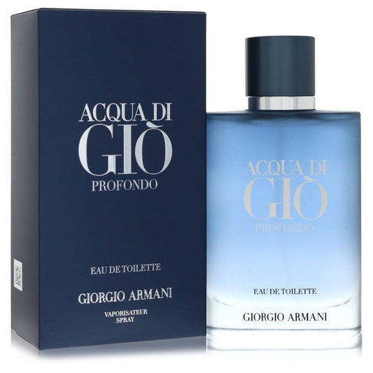 Acqua Di Gio Profondo Eau De Toilette Spray By Giorgio Armani - 3.3 oz Eau De Toilette Spray